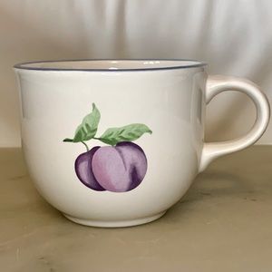 Pfaltzgraff Stoneware Mug Plum Vintage